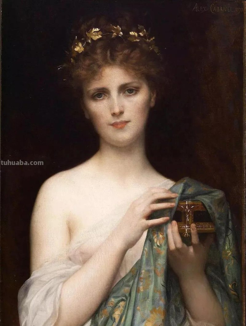 美人遗韵-法国学院派画家卡巴内尔古典人物油画作品欣赏