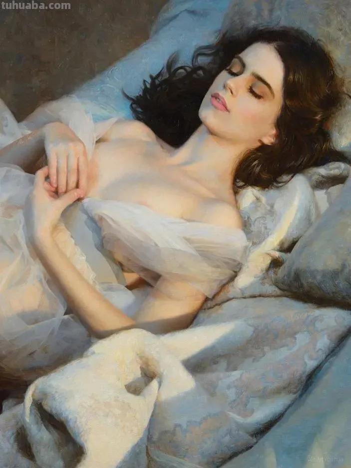 人体油画艺术欣赏，艾德米尔•塞夫拉耶维奇•赛多夫的美女作品！