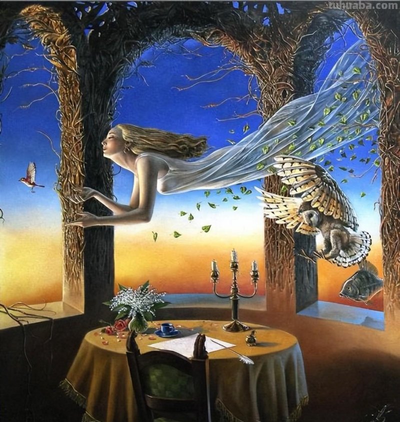 超现实的迷人世界-荒诞派艺术家米哈伊尔绘画作品欣赏