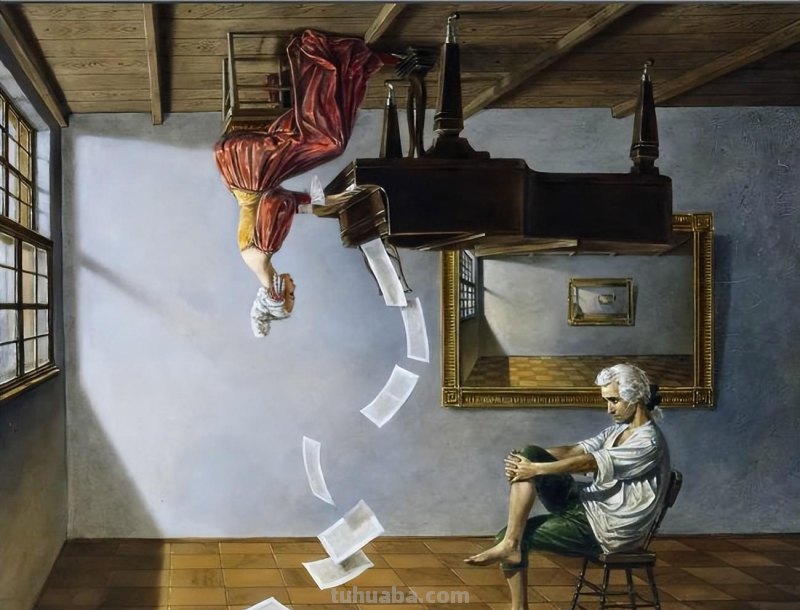 超现实的迷人世界-荒诞派艺术家米哈伊尔绘画作品欣赏