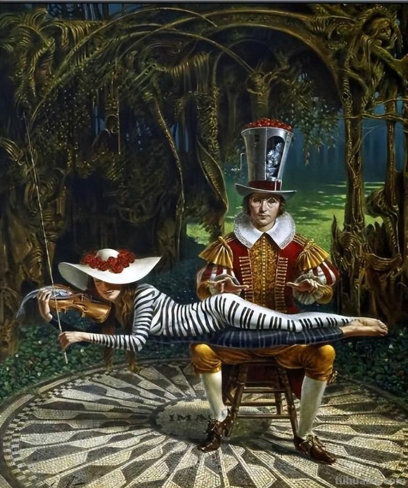超现实的迷人世界-荒诞派艺术家米哈伊尔绘画作品欣赏