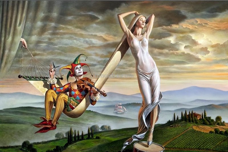 超现实的迷人世界-荒诞派艺术家米哈伊尔绘画作品欣赏
