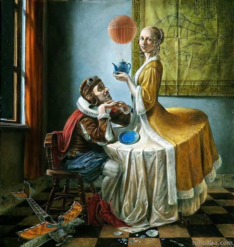 超现实的迷人世界-荒诞派艺术家米哈伊尔绘画作品欣赏