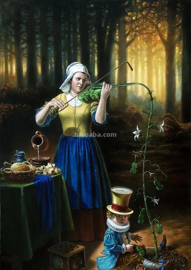 超现实的迷人世界-荒诞派艺术家米哈伊尔绘画作品欣赏