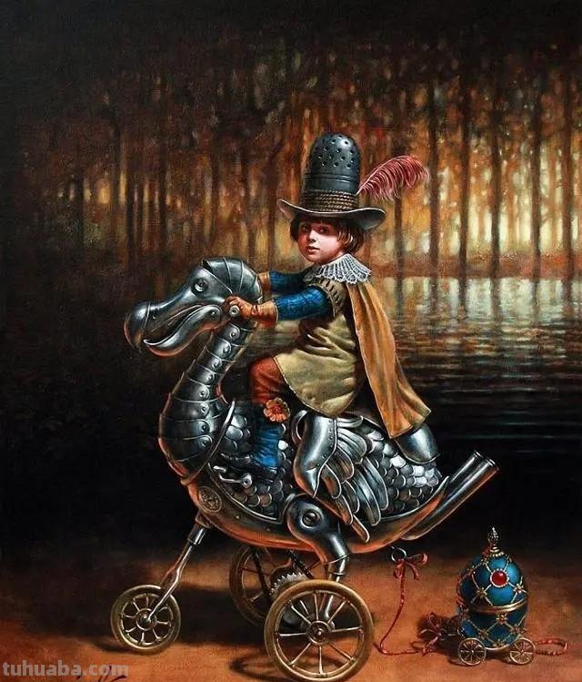 超现实的迷人世界-荒诞派艺术家米哈伊尔绘画作品欣赏