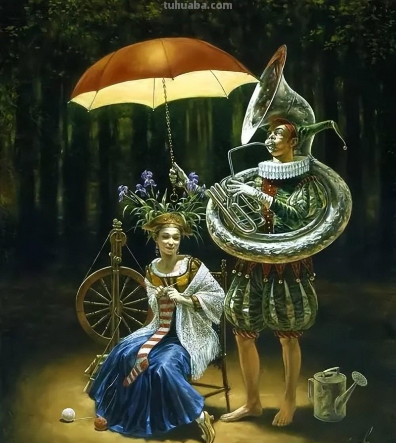 超现实的迷人世界-荒诞派艺术家米哈伊尔绘画作品欣赏
