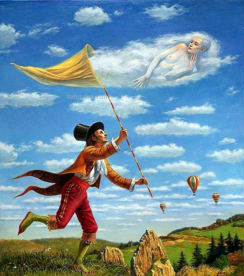 超现实的迷人世界-荒诞派艺术家米哈伊尔绘画作品欣赏