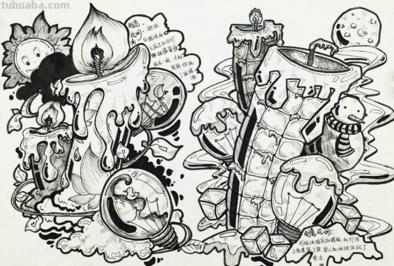 美院必备！创意速写作品精选！