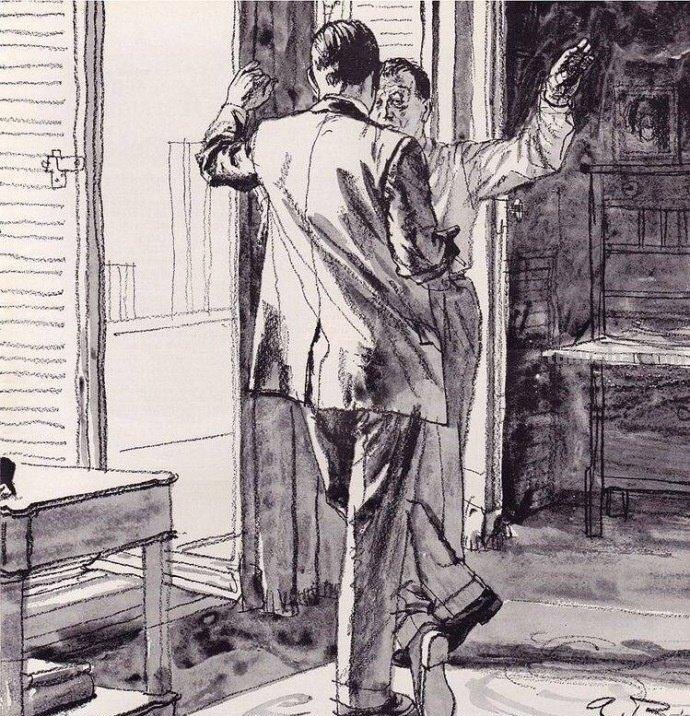 看这些速写作品，他是一位真正的线条绘画大师