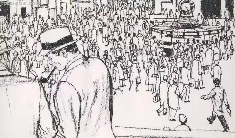 看这些速写作品，他是一位真正的线条绘画大师