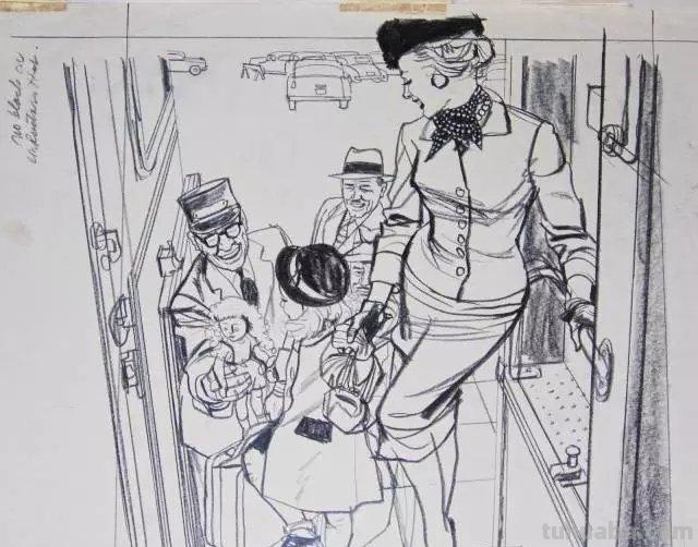 看这些速写作品，他是一位真正的线条绘画大师