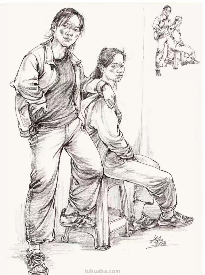 联考应试优秀速写作品欣赏