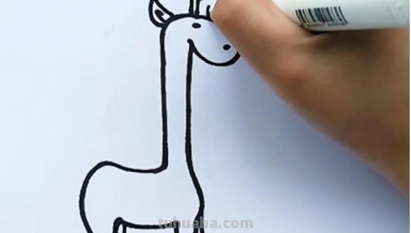 长颈鹿简笔画怎么画