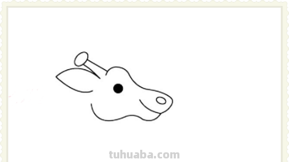 简单长颈鹿怎么画