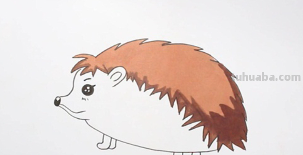 刺猬怎么画