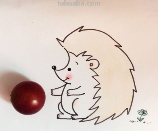 刺猬怎么画?