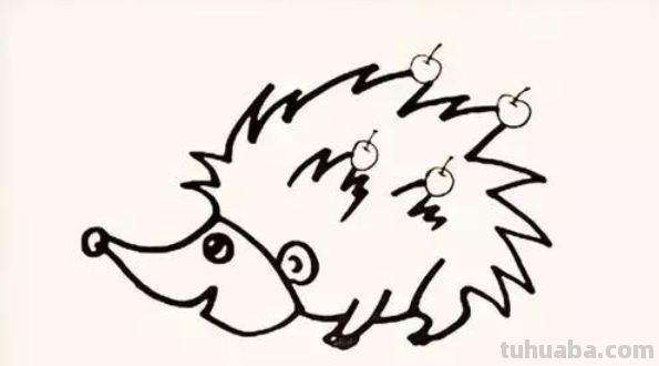 刺猬怎么画?