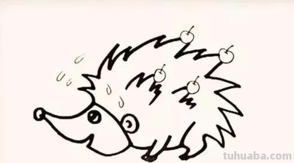 刺猬怎么画?