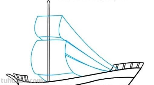 如何画好海盗船简笔画?