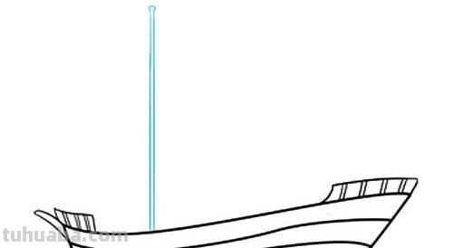 如何画好海盗船简笔画?