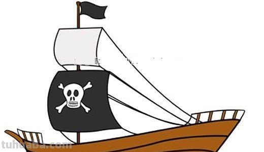 如何画好海盗船简笔画?