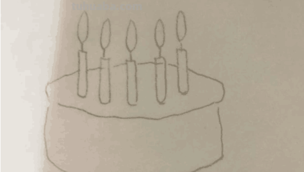 简单蛋糕怎么画