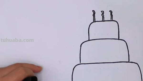 生日蛋糕怎么画?求教程