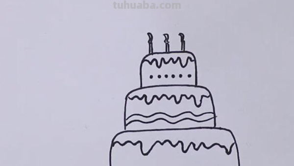 生日蛋糕怎么画?求教程