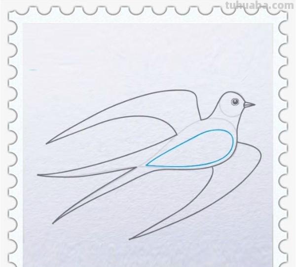 儿童简笔画精选「鸟」-燕子(Swallow)的绘画步骤 儿童简笔画精选「鸟」-燕子(Swallow)的绘画步骤