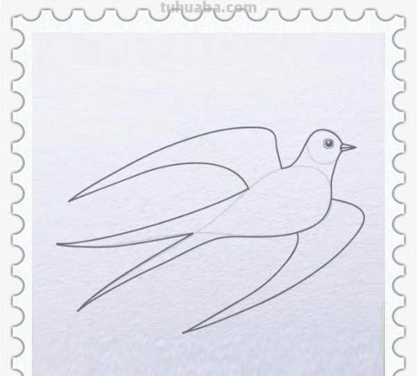 儿童简笔画精选「鸟」-燕子(Swallow)的绘画步骤 儿童简笔画精选「鸟」-燕子(Swallow)的绘画步骤