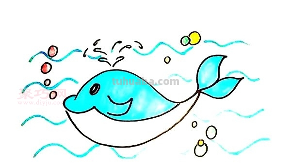 鲸鱼的画法