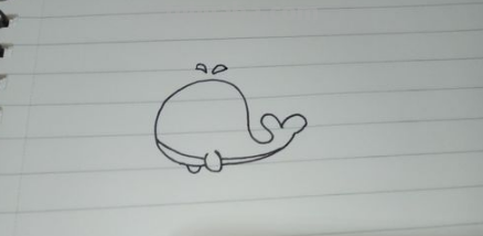鲸鱼简笔画