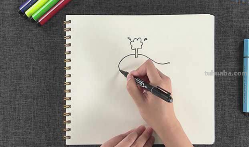 美观的鲸怎么画简笔画