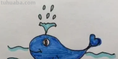 美观的鲸怎么画简笔画