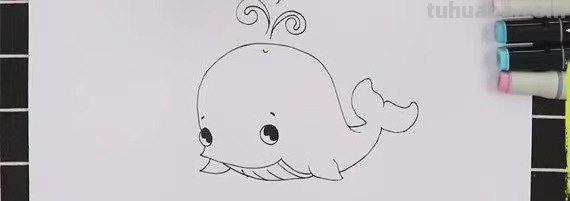 美观的鲸怎么画简笔画
