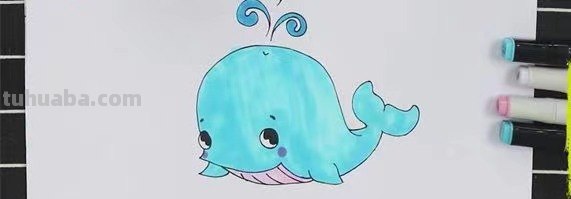 美观的鲸怎么画简笔画