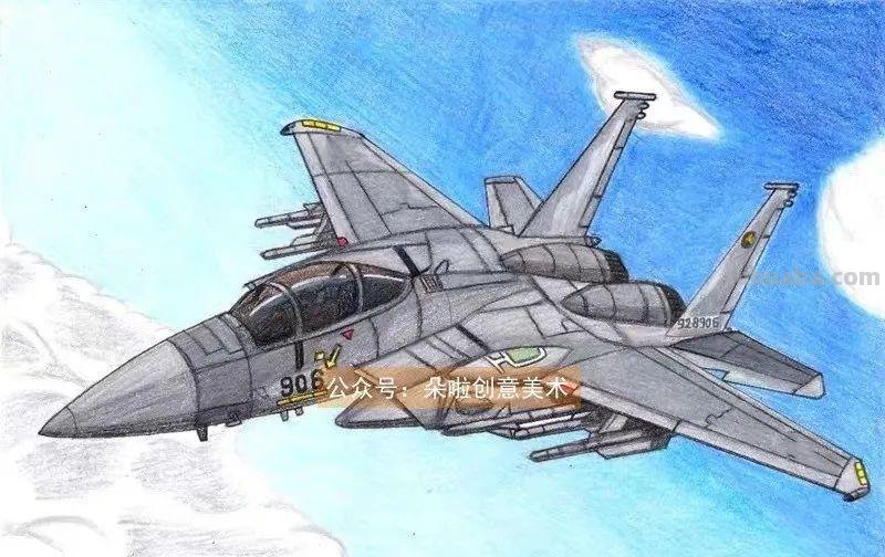 范画 - 超酷的跑车飞机绘画，简单易学，男孩子一定不要错过哦