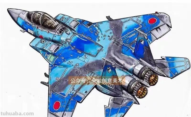 范画 - 超酷的跑车飞机绘画，简单易学，男孩子一定不要错过哦