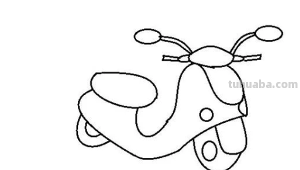 电动车怎么画简笔画图片