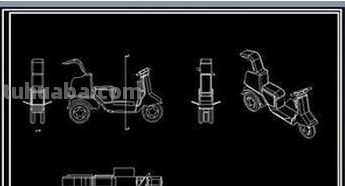 从上面看电动车怎么画