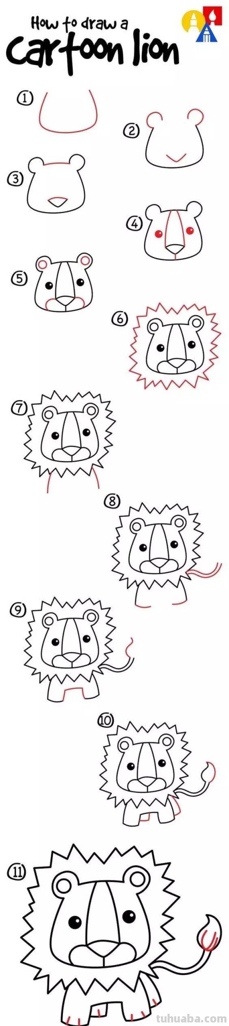 儿童简笔画：20+种在陆地行走的动物，提高孩子的辨识度！