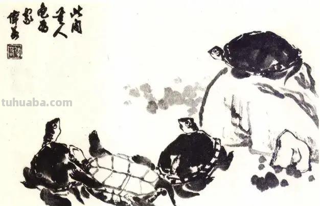 国画技法 - 怎样画龟