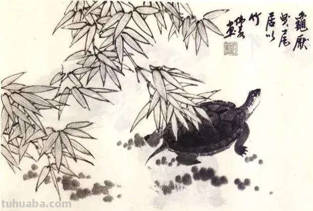国画技法 - 怎样画龟