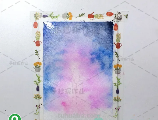 水彩星空画教程来了，几步搞定水彩，你也可以