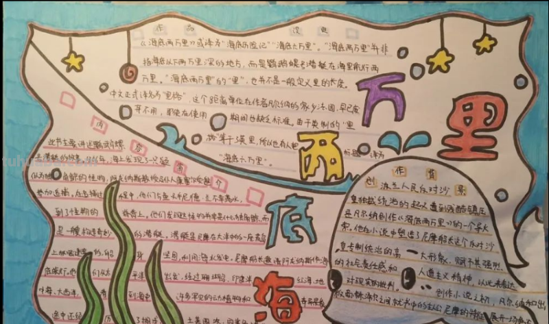 海底两万里手抄报写什么