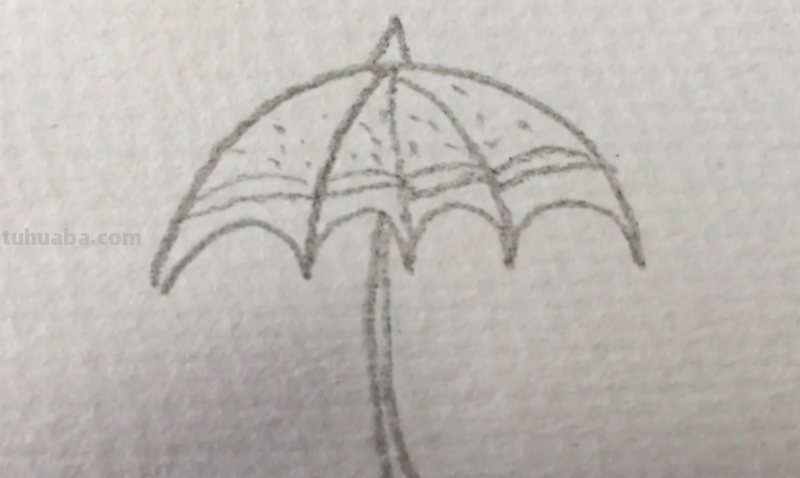 小洋伞怎么画