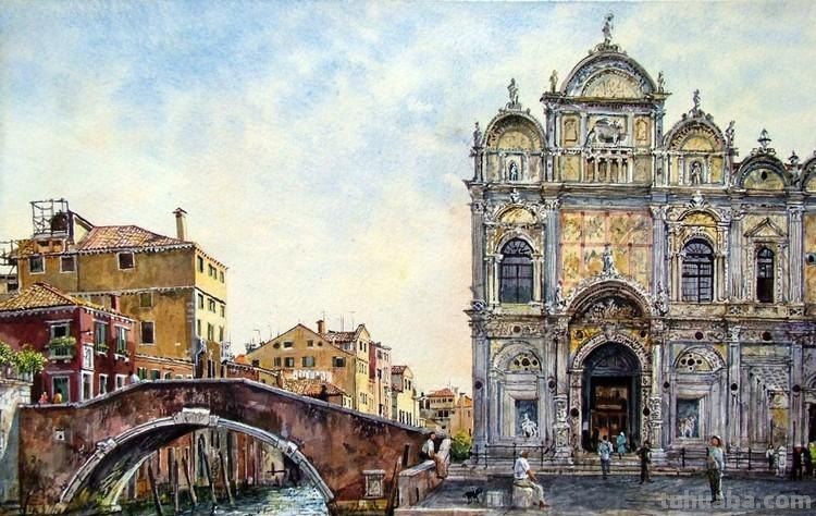 精细唯美风景水彩画｜英国画家Martin Taylor水彩画集