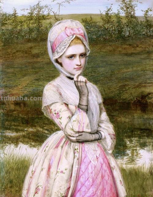 温婉丽人 - 英国古典人物水彩画作品选集