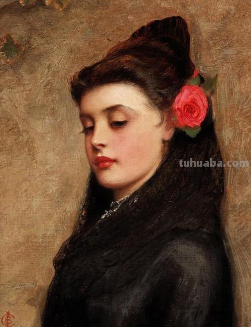 温婉丽人 - 英国古典人物水彩画作品选集