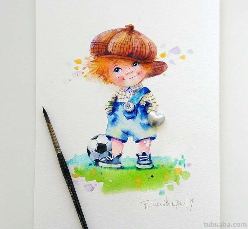 多彩动物水彩插画 色彩绚丽造型精美 装饰性非常强